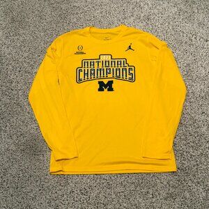 NWOT | Nike | Michigan National Champs Dri-Fit Shirt | Maize | Size: M